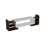 Hanah Home Mueble de TV Blanco y Nogal